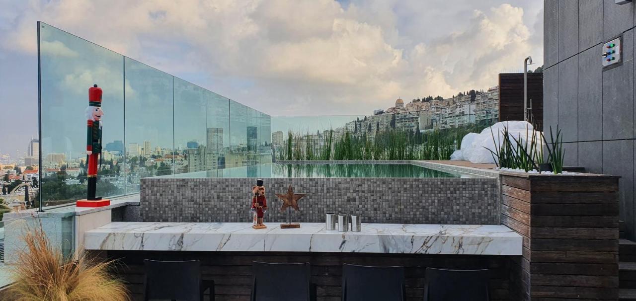 Serene - Infinity Cview Pool - 4 Bedrooms Luxury Penthouse Haifa Exterior foto